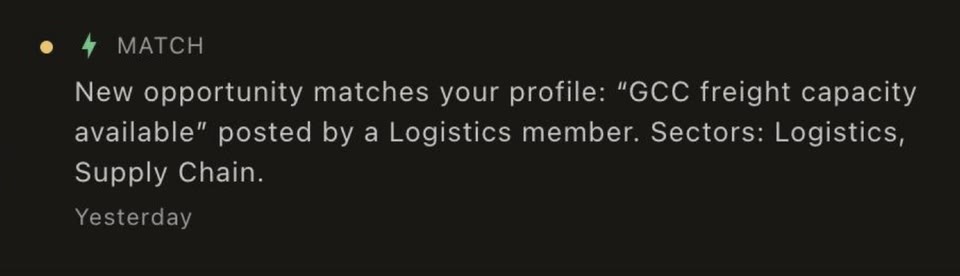 Matched opportunity